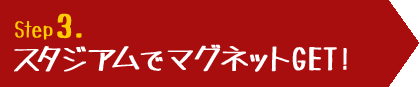 Step3.スタジアムでマグネットGET!